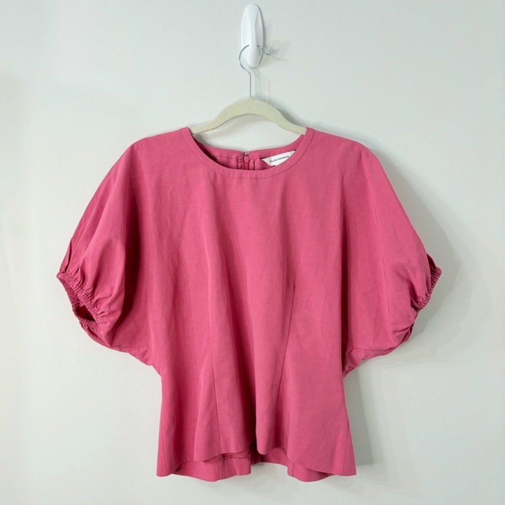 Club Monaco Rose Pink Short Sleeve Blouse